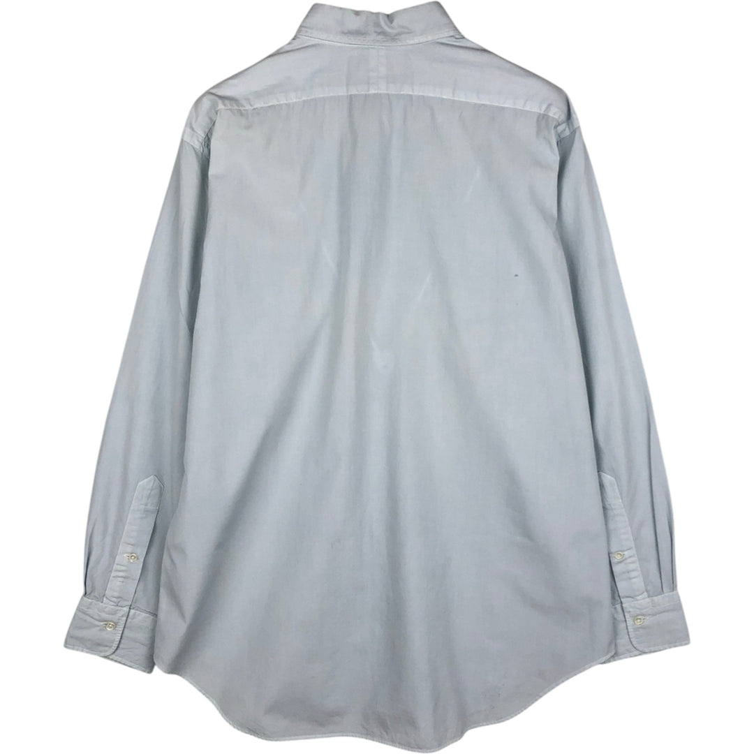 Ralph Lauren POLO by Ralph Lauren long sleeve cotton shirt, men's size L cotton Blue type light blue Vintage Second Hand