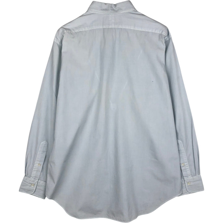 Ralph Lauren POLO by Ralph Lauren long sleeve cotton shirt, men's size L cotton Blue type light blue Vintage Second Hand