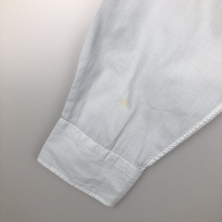 Ralph Lauren POLO by Ralph Lauren long sleeve cotton shirt, men's size L cotton Blue type light blue Vintage Second Hand