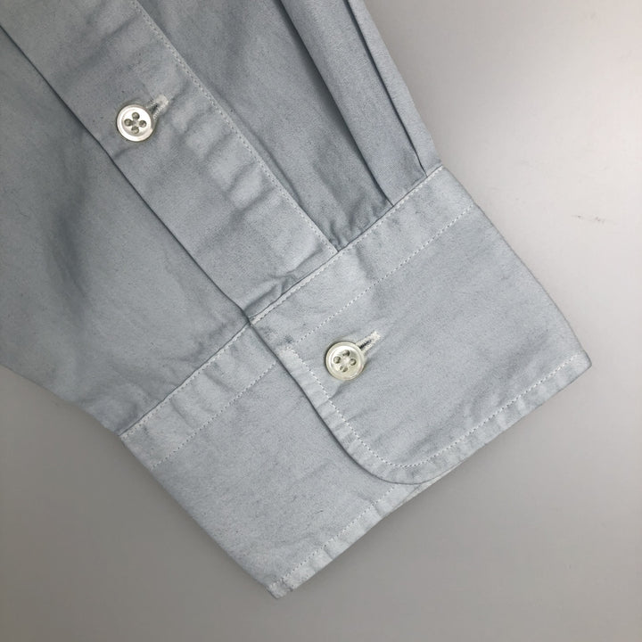 Ralph Lauren POLO by Ralph Lauren long sleeve cotton shirt, men's size L cotton Blue type light blue Vintage Second Hand