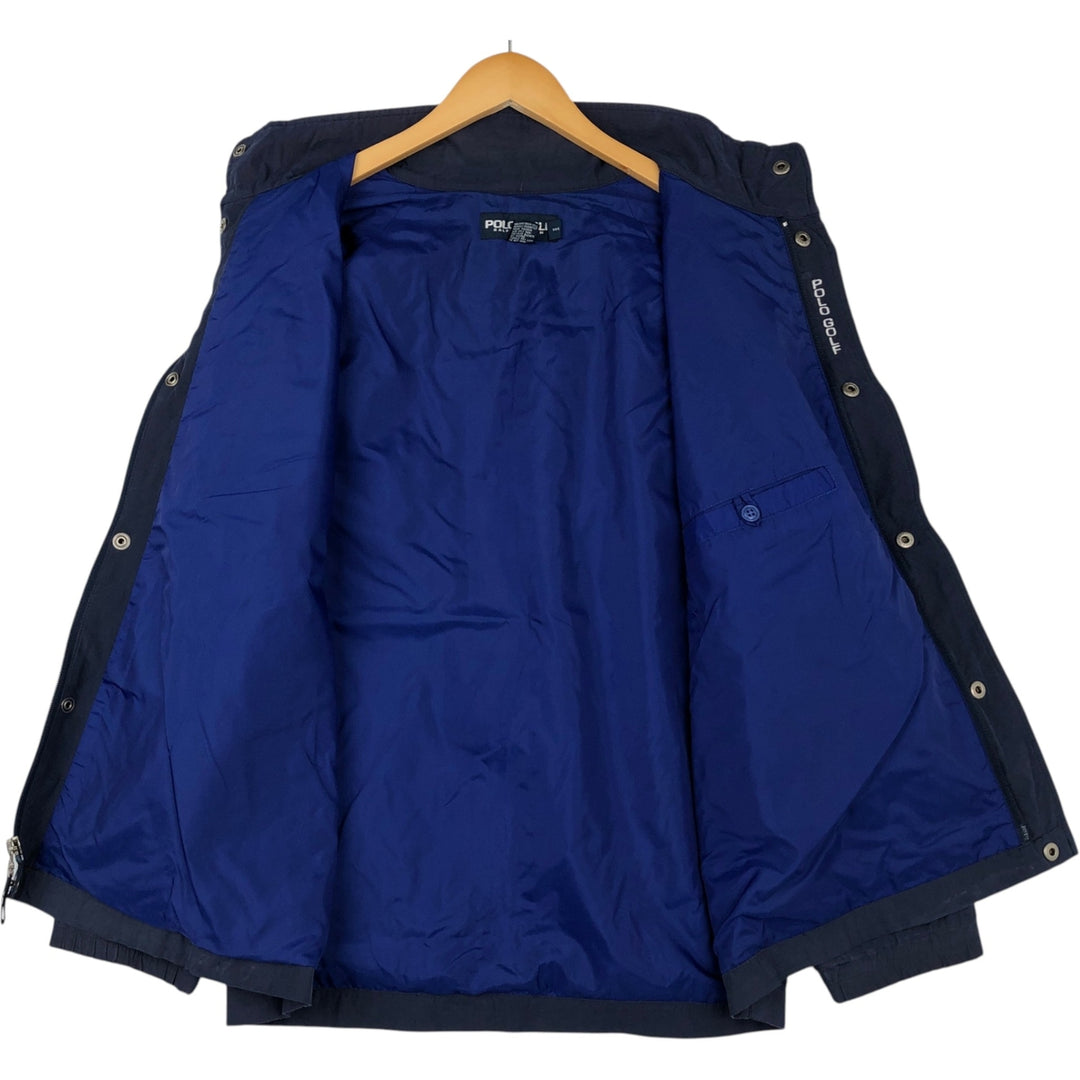 Ralph Lauren POLO GOLF nylon jacket, men's size M Nylon navy blue type Vintage Second Hand