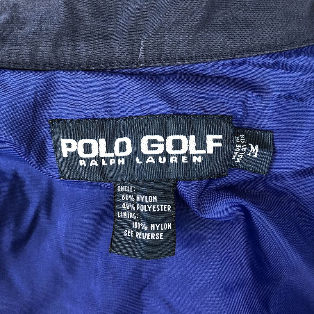 Ralph Lauren POLO GOLF nylon jacket, men's size M Nylon navy blue type Vintage Second Hand
