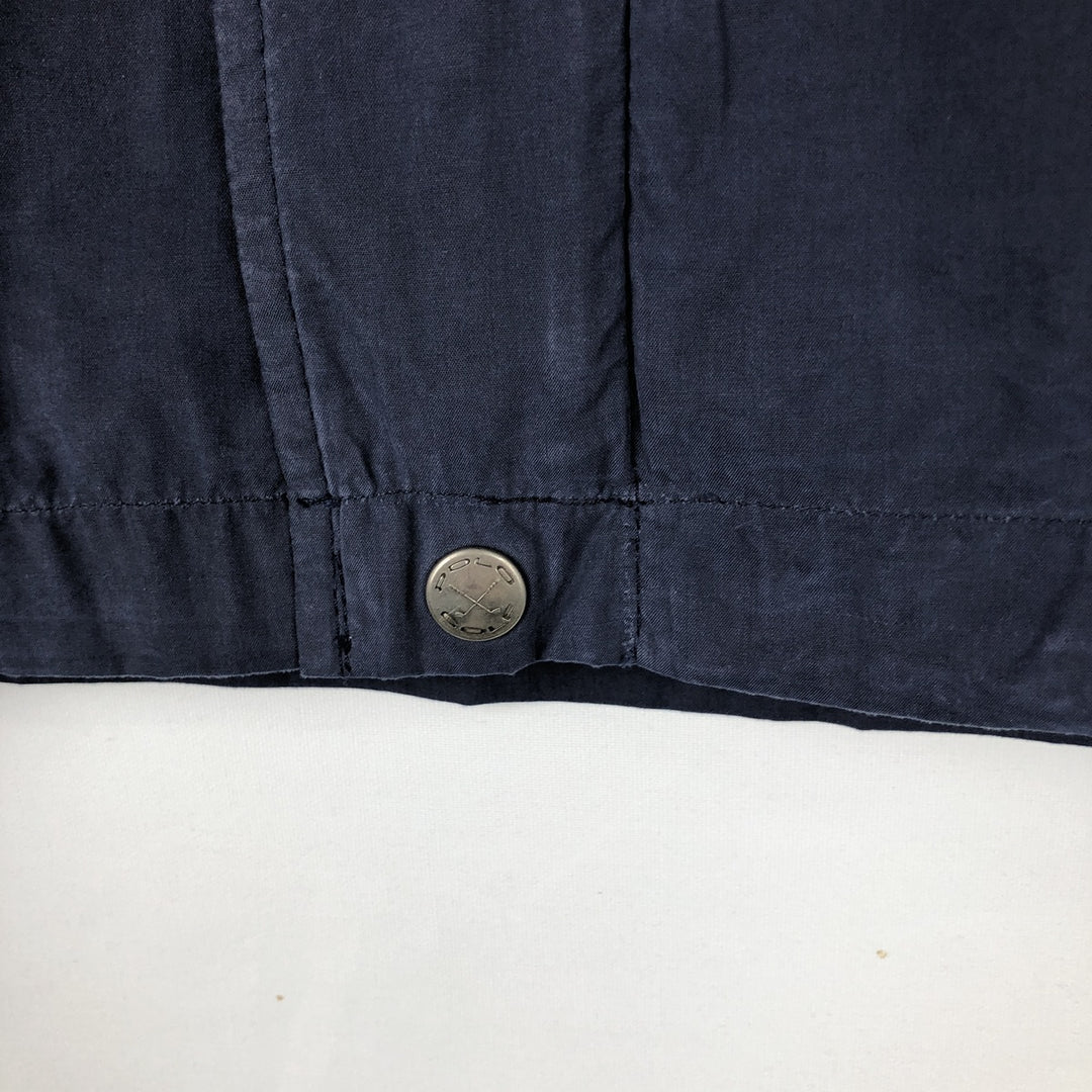 Ralph Lauren POLO GOLF nylon jacket, men's size M Nylon navy blue type Vintage Second Hand