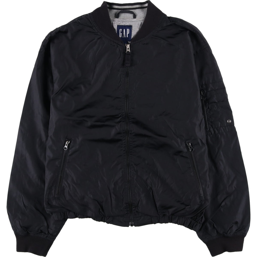 2000'S GAP nylon blouson, men's size L Polyurethane Coated Nylon black type Vintage Second Hand