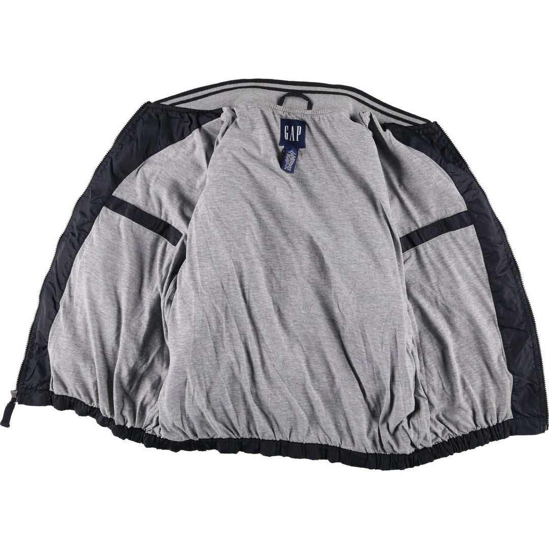 2000'S GAP nylon blouson, men's size L Polyurethane Coated Nylon black type Vintage Second Hand