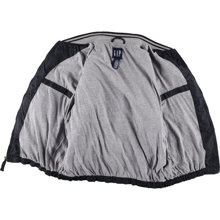 2000'S GAP nylon blouson, men's size L Polyurethane Coated Nylon black type Vintage Second Hand
