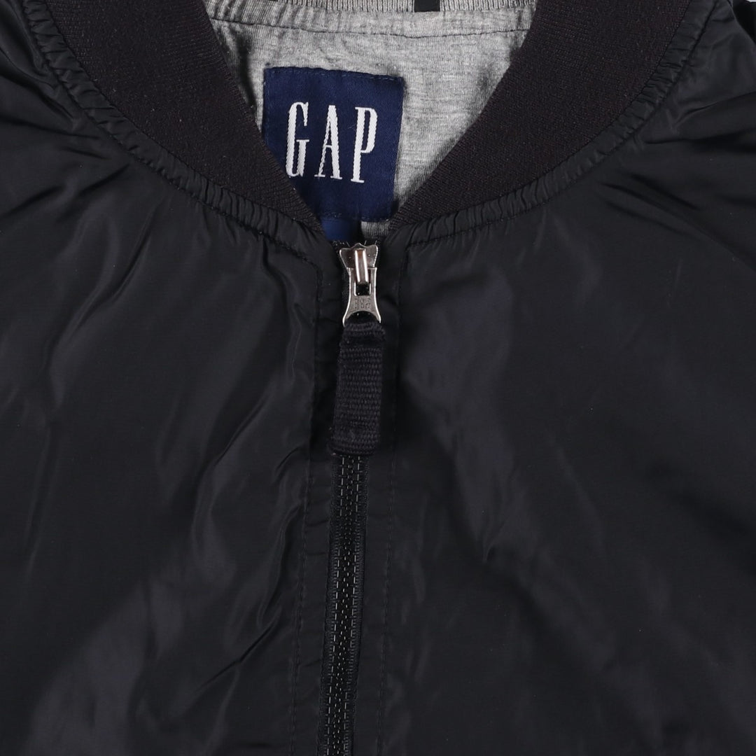 2000'S GAP nylon blouson, men's size L Polyurethane Coated Nylon black type Vintage Second Hand