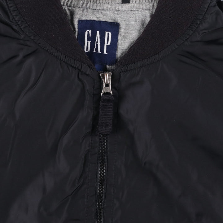 2000'S GAP nylon blouson, men's size L Polyurethane Coated Nylon black type Vintage Second Hand
