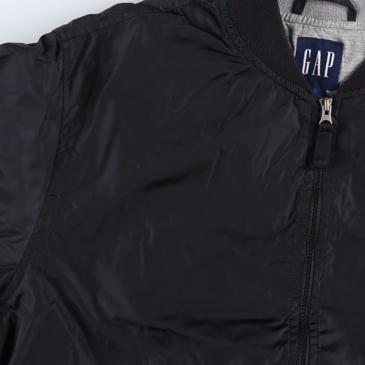 2000'S GAP nylon blouson, men's size L Polyurethane Coated Nylon black type Vintage Second Hand