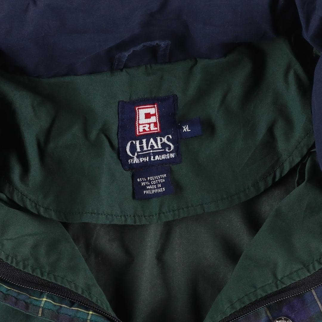 Ralph Lauren CHAPS Anorak Jacket, Men's XL polyester green type Vintage Second Hand