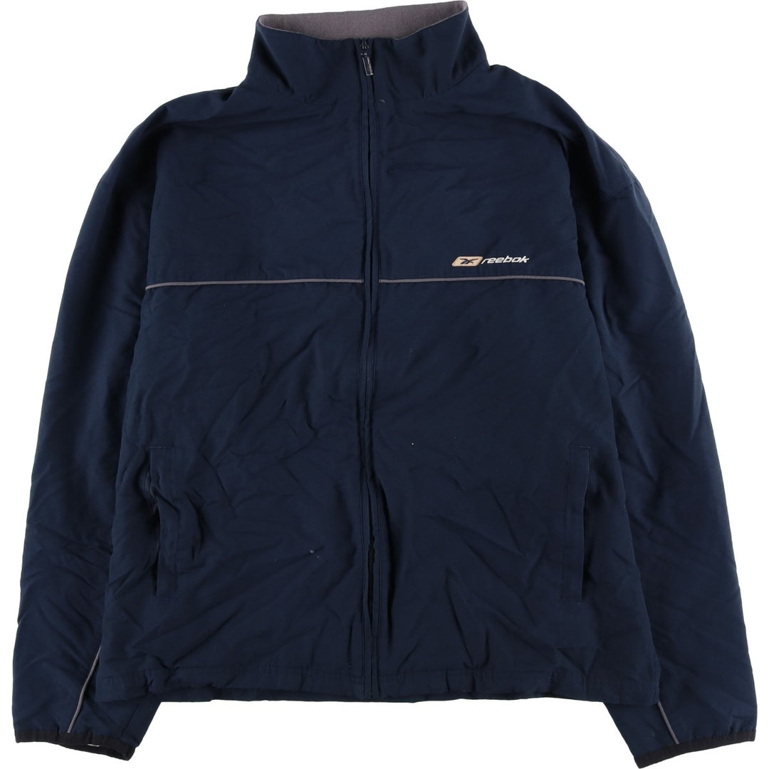 2000s~ Reebok Back Logo Windbreaker Men's Size Medium unclear navy blue type Vintage Second Hand