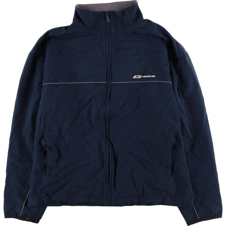 2000s~ Reebok Back Logo Windbreaker Men's Size Medium unclear navy blue type Vintage Second Hand