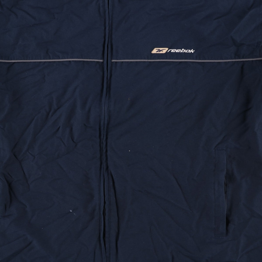 2000s~ Reebok Back Logo Windbreaker Men's Size Medium unclear navy blue type Vintage Second Hand