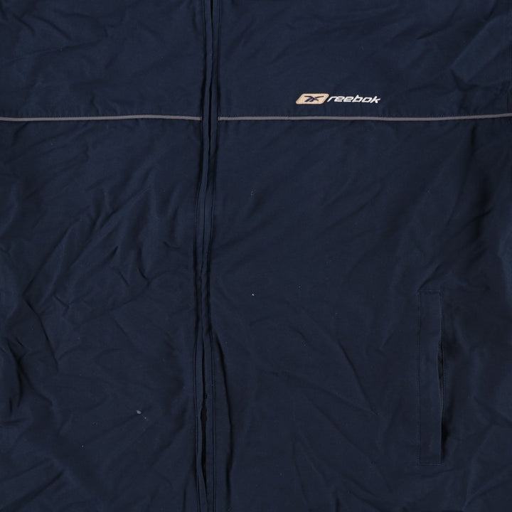 2000s~ Reebok Back Logo Windbreaker Men's Size Medium unclear navy blue type Vintage Second Hand