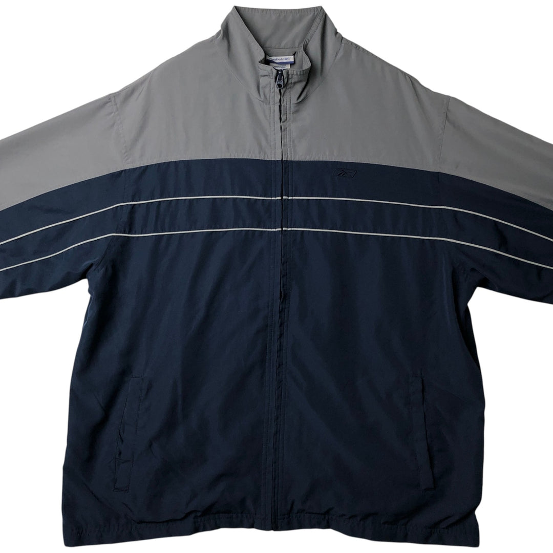 Reebok Windbreaker Men's XL polyester navy blue type Vintage Second Hand