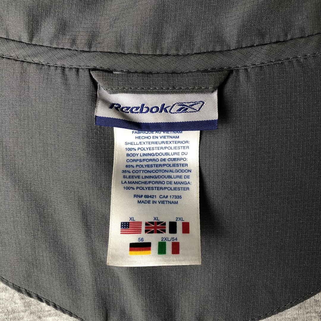 Reebok Windbreaker Men's XL polyester navy blue type Vintage Second Hand