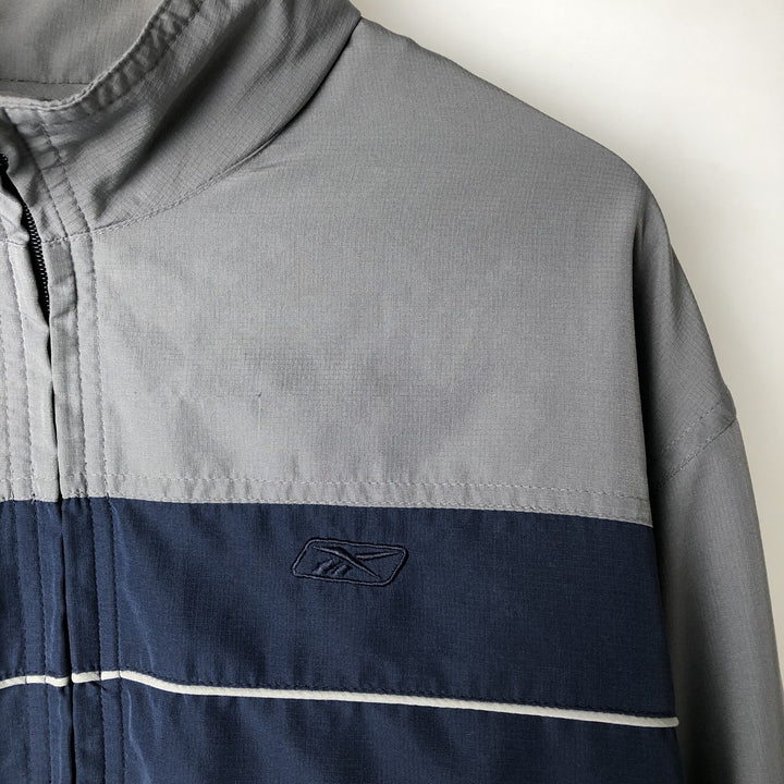 Reebok Windbreaker Men's XL polyester navy blue type Vintage Second Hand
