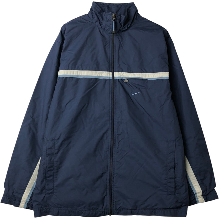 90s-00'S Nike Nylon Jacket, Men's Size Medium Nylon navy blue type Vintage Second Hand