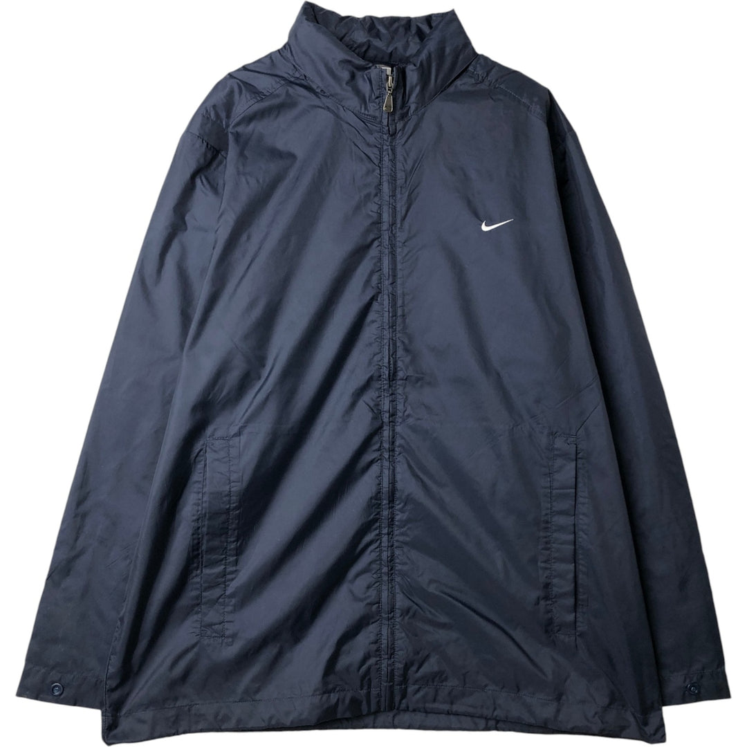 90s-00'S Nike Nylon Jacket, Men's Size L Nylon navy blue type Vintage Second Hand