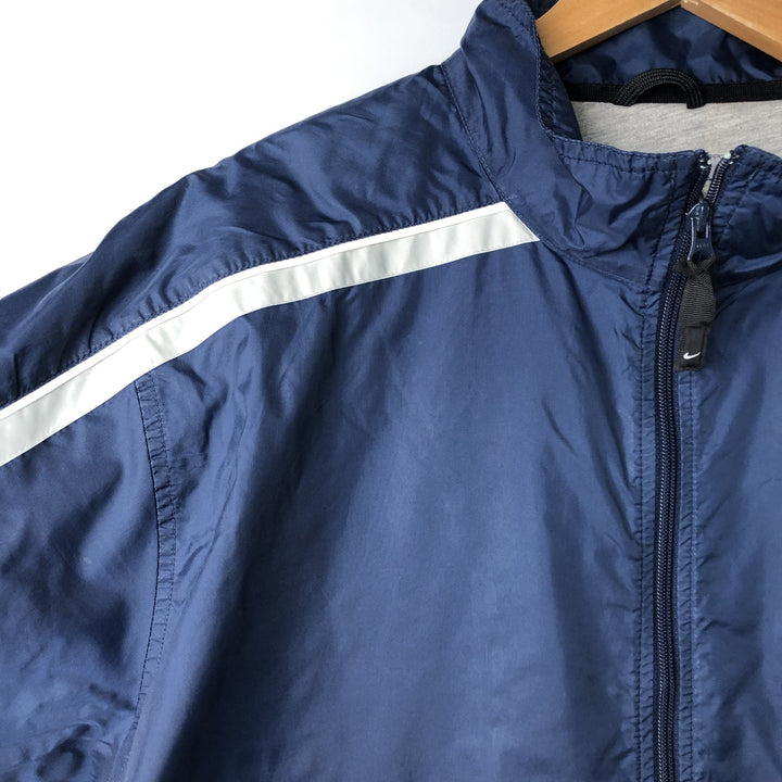 90s-00'S Nike Men's Lightweight Windbreaker (Size XL) polyester navy blue type Vintage Second Hand