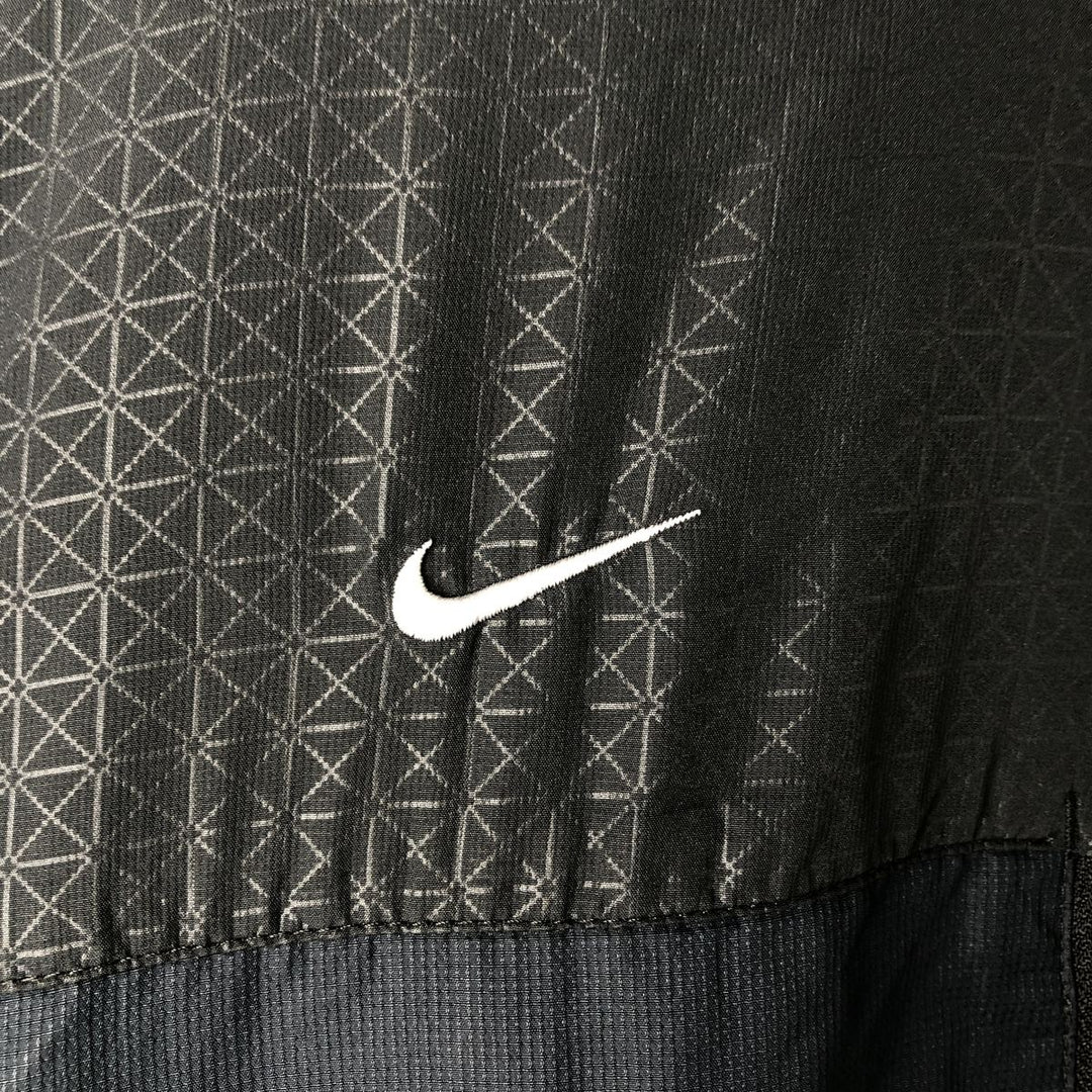 90s-00'S Nike Athletic 72 All-Over Print Windbreaker, Men's Size L polyester black type Vintage Second Hand