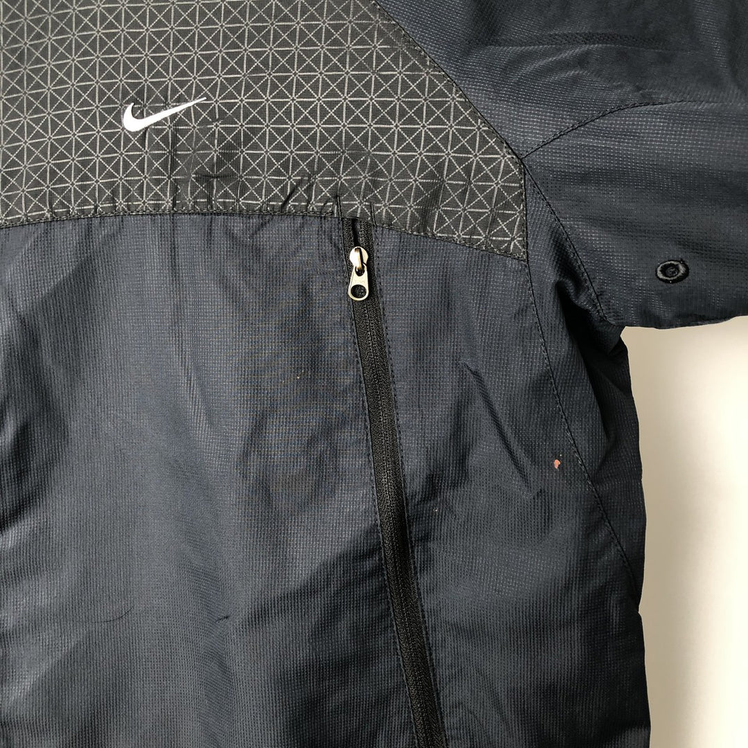 90s-00'S Nike Athletic 72 All-Over Print Windbreaker, Men's Size L polyester black type Vintage Second Hand
