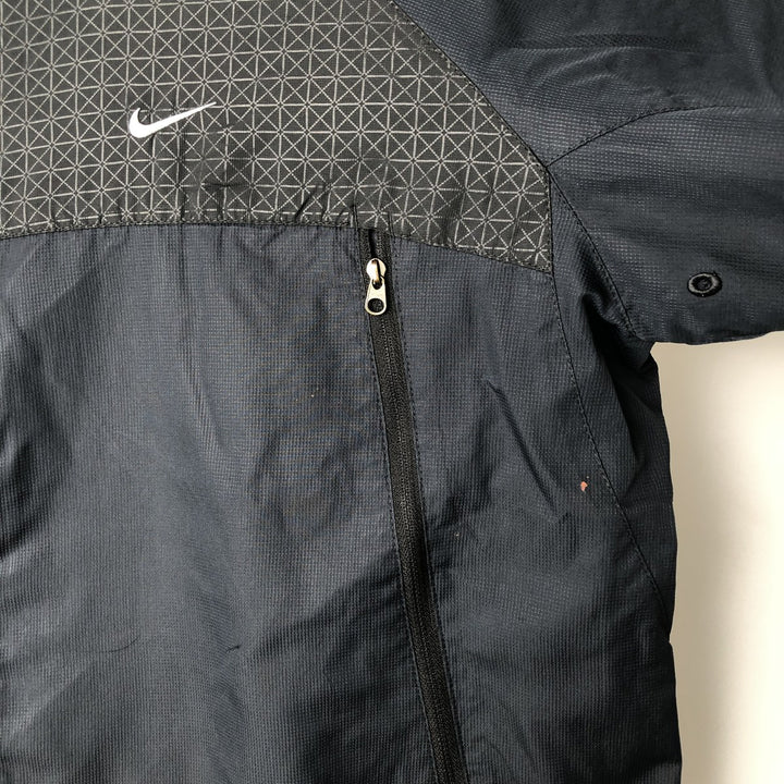 90s-00'S Nike Athletic 72 All-Over Print Windbreaker, Men's Size L polyester black type Vintage Second Hand