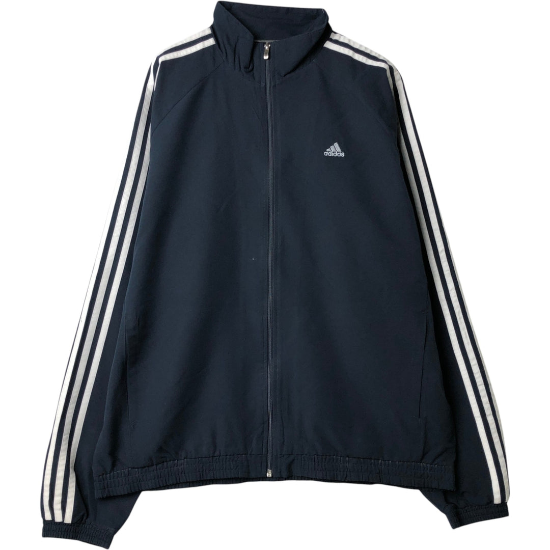 2000'S adidas CLIMA365 windbreaker, men's size XL polyester navy blue type Vintage Second Hand