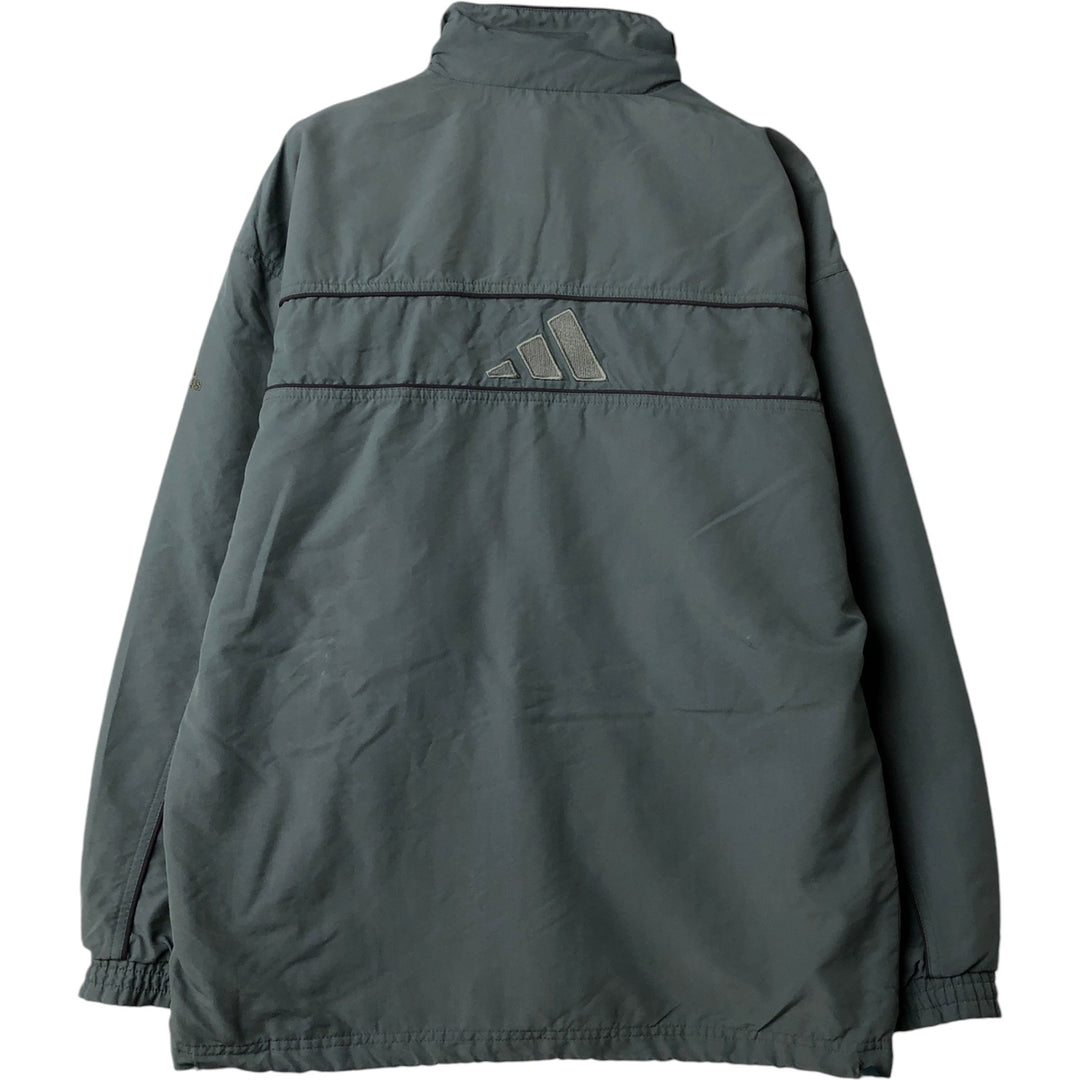 00'S adidas windbreaker, men's size S polyester gray type Vintage Second Hand