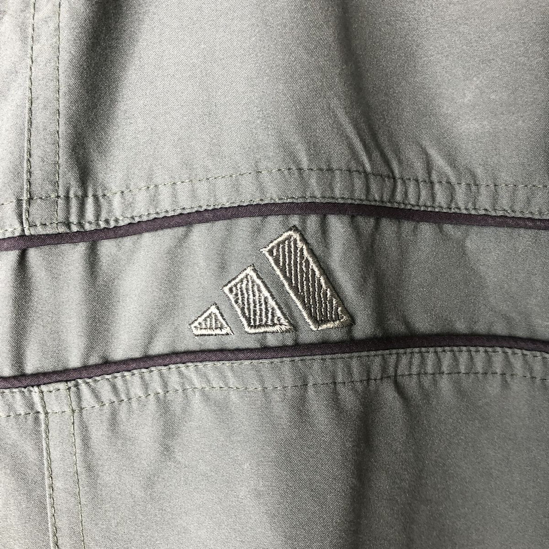 00'S adidas windbreaker, men's size S polyester gray type Vintage Second Hand