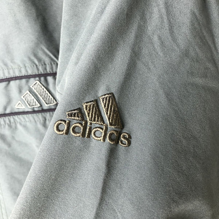 00'S adidas windbreaker, men's size S polyester gray type Vintage Second Hand