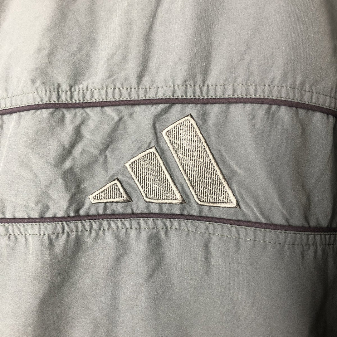 00'S adidas windbreaker, men's size S polyester gray type Vintage Second Hand