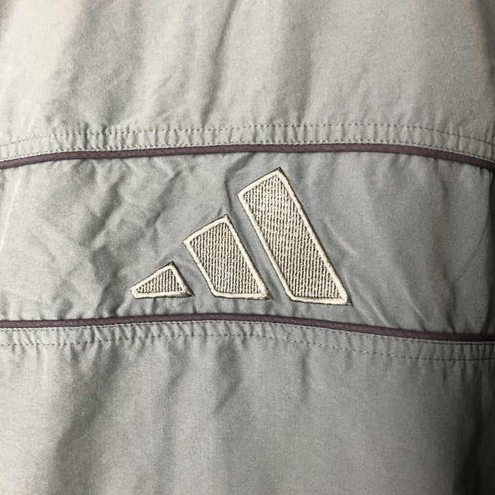 00'S adidas windbreaker, men's size S polyester gray type Vintage Second Hand