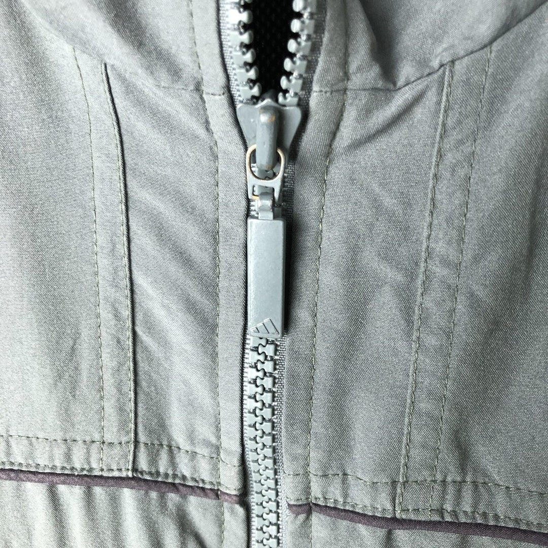 00'S adidas windbreaker, men's size S polyester gray type Vintage Second Hand