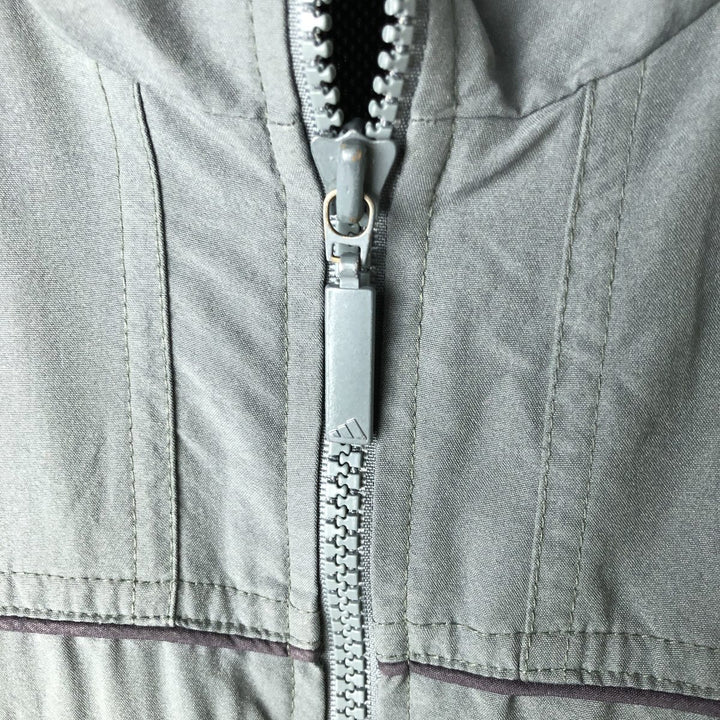 00'S adidas windbreaker, men's size S polyester gray type Vintage Second Hand