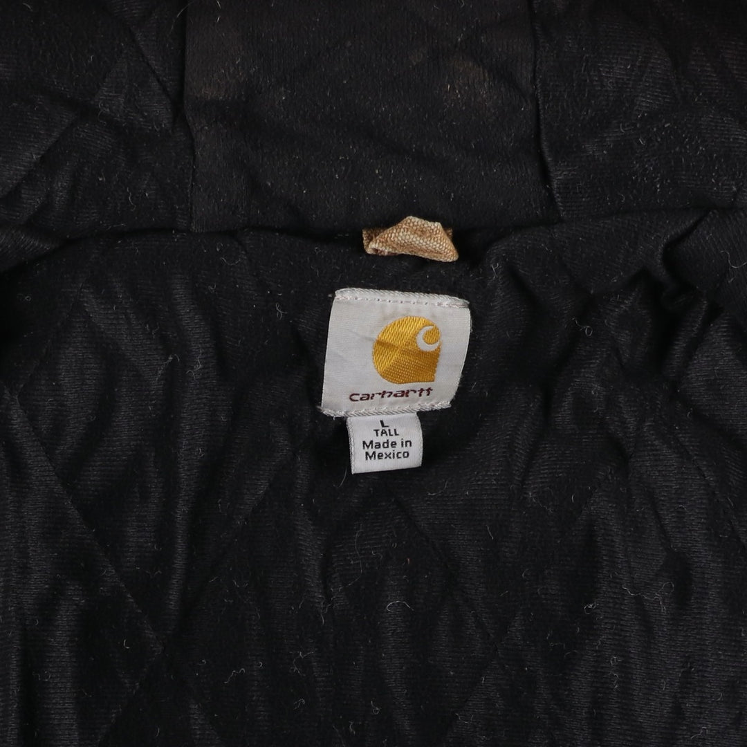 Carhartt Active Jacket, Padded Duck Full-Zip Hoodie, Men's Size L cotton brown type Vintage Second Hand
