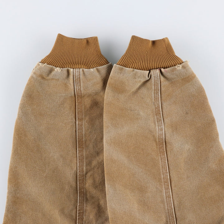 Carhartt Active Jacket, Padded Duck Full-Zip Hoodie, Men's Size L cotton brown type Vintage Second Hand