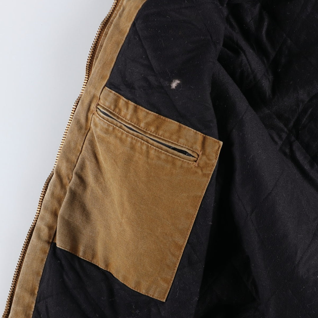 Carhartt Active Jacket, Padded Duck Full-Zip Hoodie, Men's Size L cotton brown type Vintage Second Hand