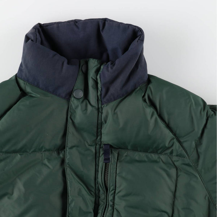 2000'S Nautica Crazy Pattern Reversible Down Jacket, Men's Size M (approx.) cotton navy blue type Vintage Second Hand