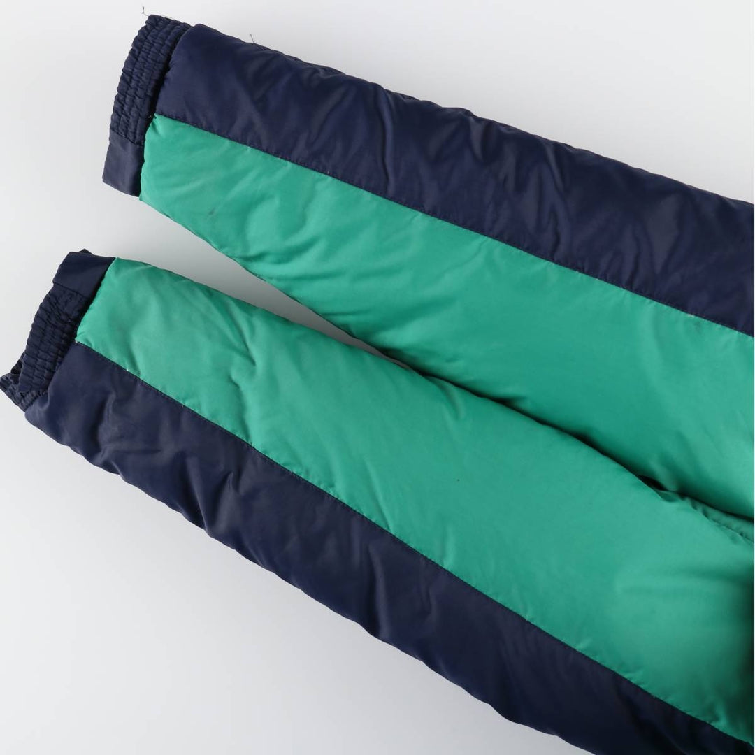 70s-80'S OUTDOORS MAN OF CENTRAL SALES FOR HIM Ripstop Down Jacket, Men's Size L (approx.) Nylon Emerald green Vintage Second Hand