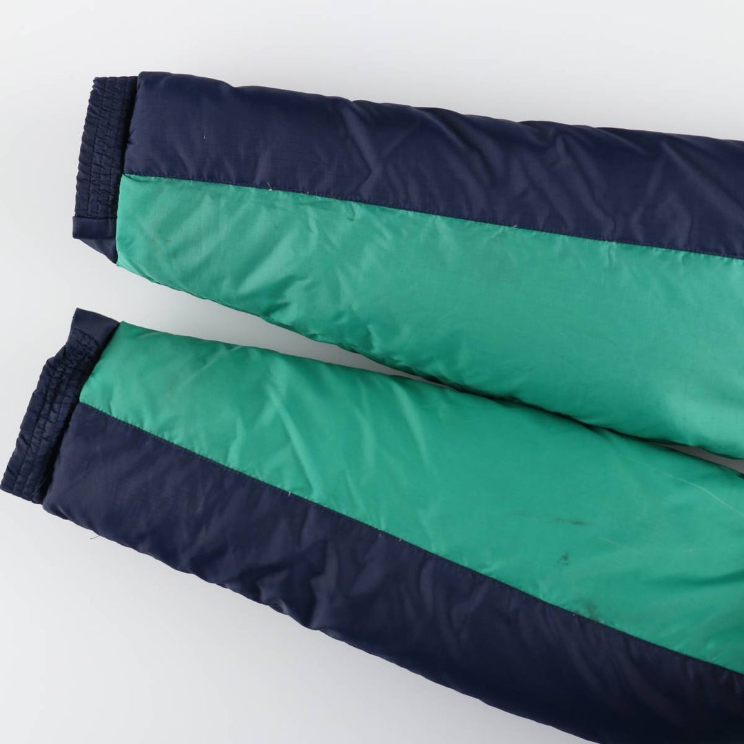 70s-80'S OUTDOORS MAN OF CENTRAL SALES FOR HIM Ripstop Down Jacket, Men's Size L (approx.) Nylon Emerald green Vintage Second Hand