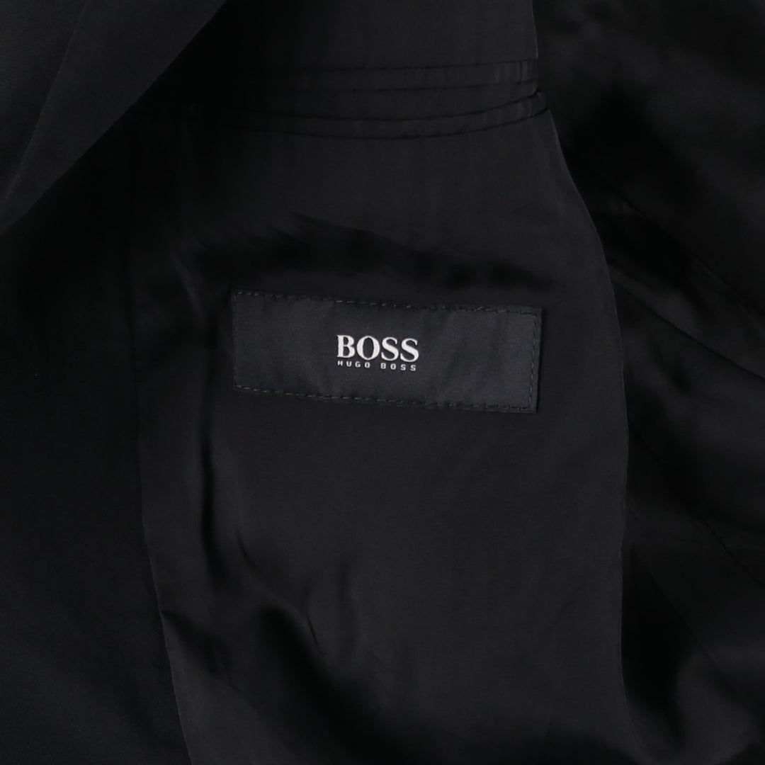 Hugo Boss wool tailored jacket, made in the USA, size L wool black type Vintage Second Hand