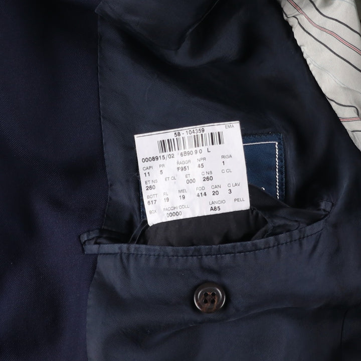 Ralph Lauren POLO by Ralph Lauren wool tailored jacket, made in Italy, men's size M equivalent. wool navy blue type Vintage Second Hand