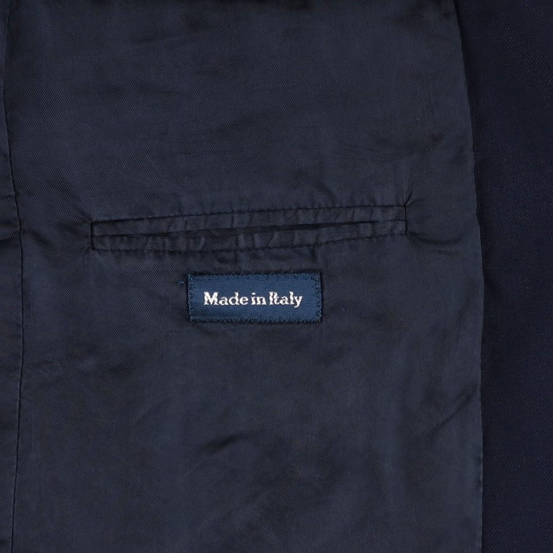 Ralph Lauren POLO by Ralph Lauren wool tailored jacket, made in Italy, men's size M equivalent. wool navy blue type Vintage Second Hand