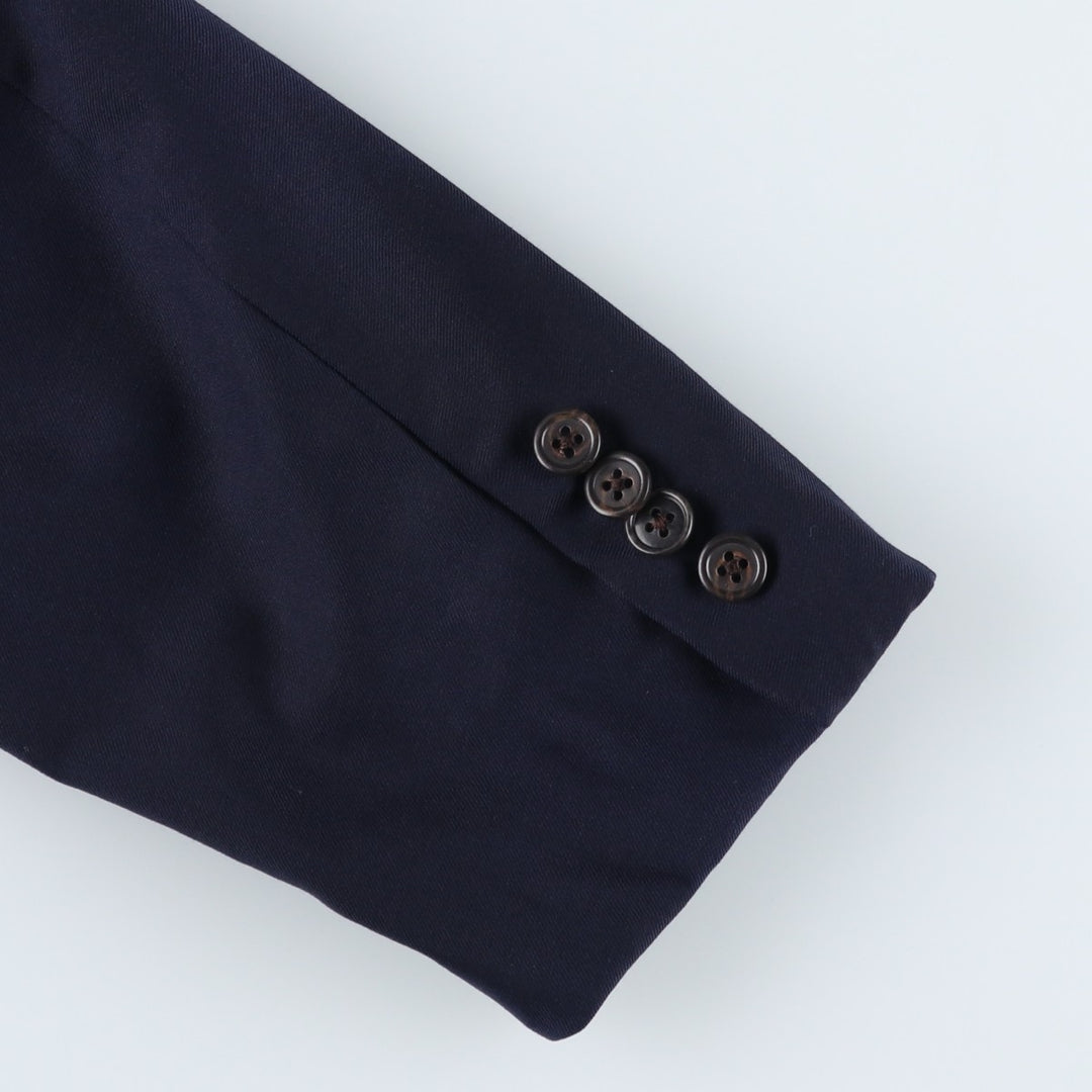 Ralph Lauren POLO by Ralph Lauren wool tailored jacket, made in Italy, men's size M equivalent. wool navy blue type Vintage Second Hand