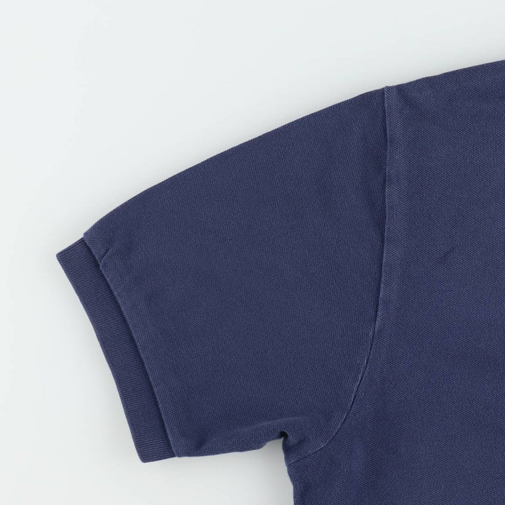 Ralph Lauren POLO by Ralph Lauren short sleeve polo shirt, men's XL size cotton navy blue type Vintage Second Hand