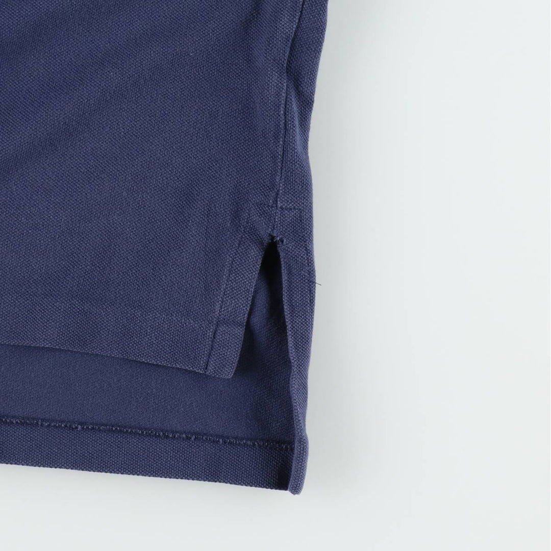 Ralph Lauren POLO by Ralph Lauren short sleeve polo shirt, men's XL size cotton navy blue type Vintage Second Hand
