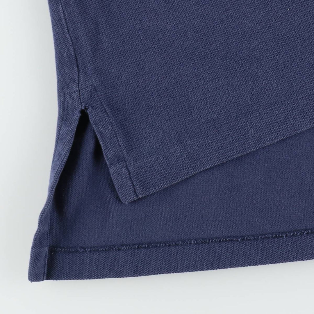 Ralph Lauren POLO by Ralph Lauren short sleeve polo shirt, men's XL size cotton navy blue type Vintage Second Hand