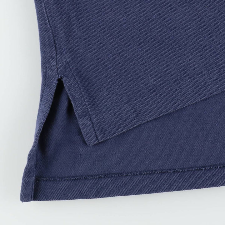 Ralph Lauren POLO by Ralph Lauren short sleeve polo shirt, men's XL size cotton navy blue type Vintage Second Hand
