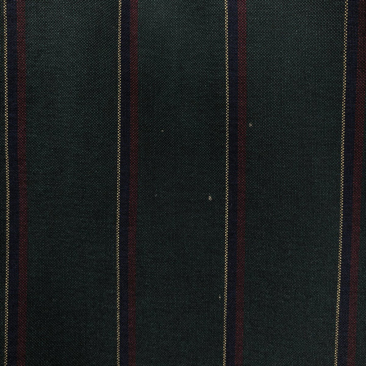 Ralph Lauren Classic Fit Long Sleeve Button Down Striped Shirt Men's Size L cotton dark green Vintage Second Hand